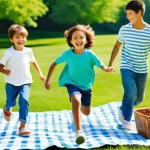 토요타 코롤라 하이브리드와 혼다 시빅 하이브리드 비교 - **Prompt 1:** A cheerful family, including a mother, father, and two children (a boy and a girl, age...