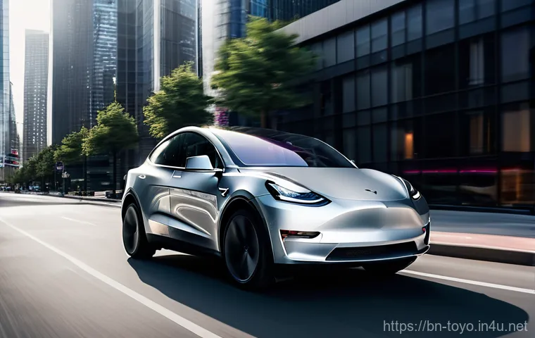 토요타 라브4 하이브리드와 테슬라 모델 Y 비교 - **Prompt: Serene Family Adventure with Toyota RAV4 Hybrid**
    A vibrant, sun-drenched image of a d...